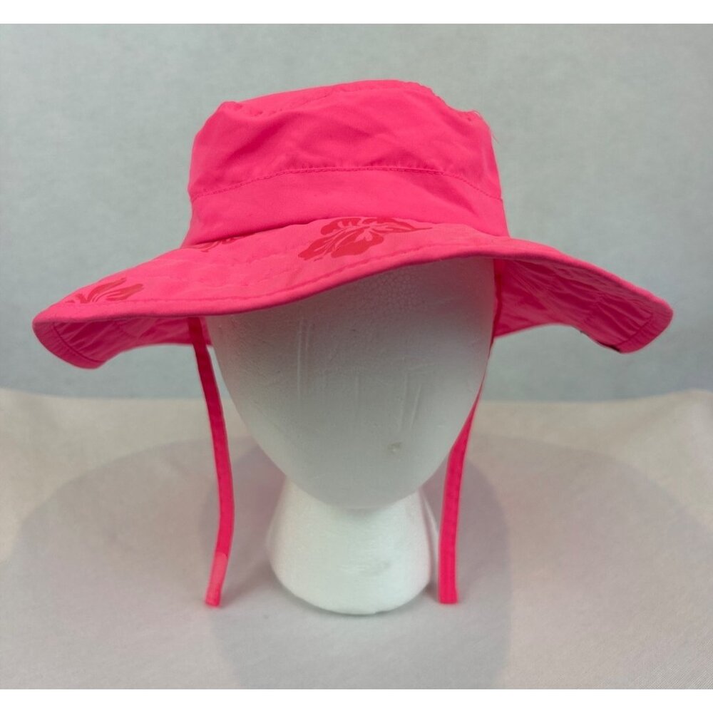 Sun Protection Zone Child's Pink Sun Hat One Size Floral Design 50+ UPF